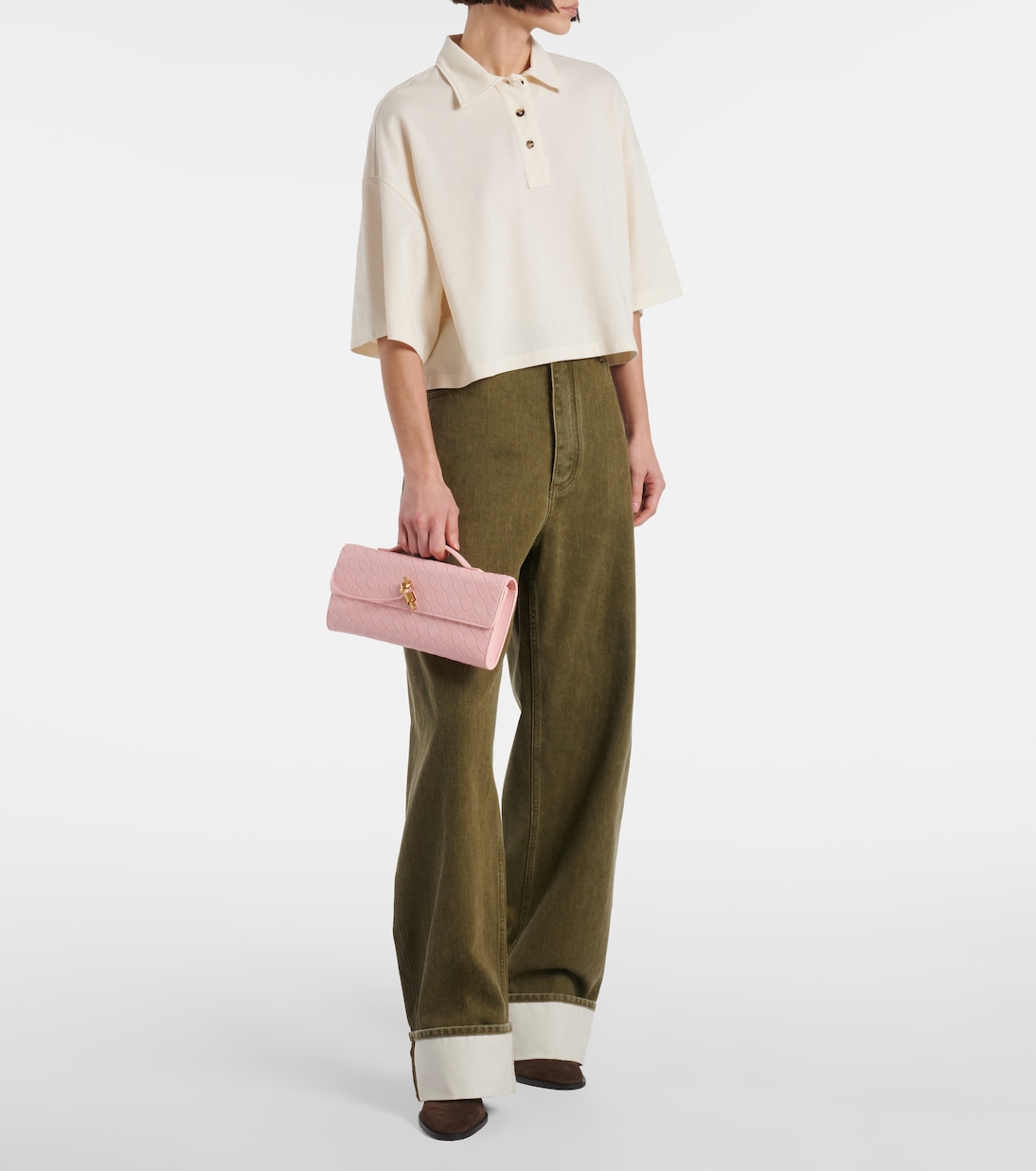Pochette Andiamo en cuir Intrecciato | Bottega Veneta