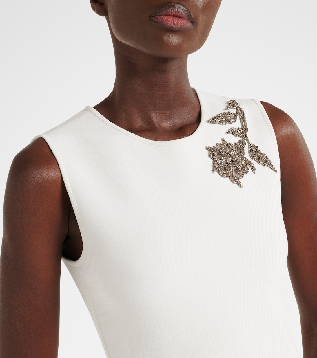 Abito midi con cristalli | McQueen