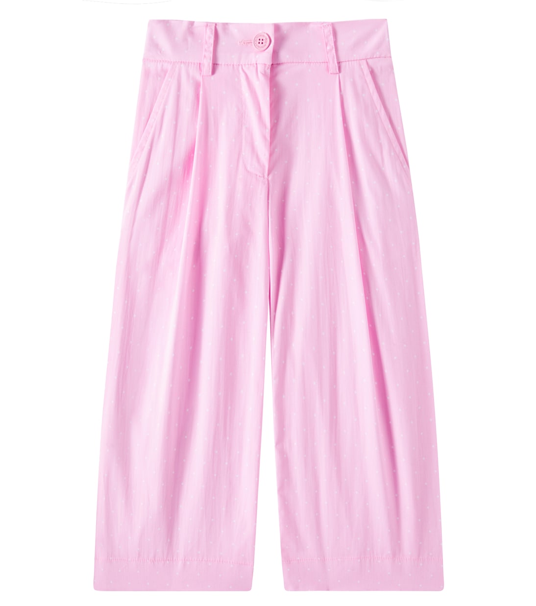 Pantaloni in popeline di cotone a pois | Monnalisa