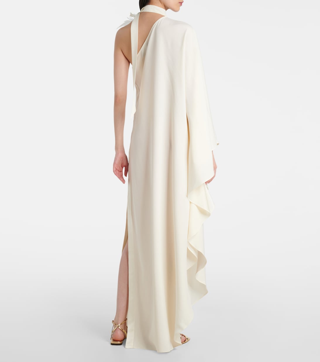 Maxikleid Bolkan Garden mit Federn | Taller Marmo
