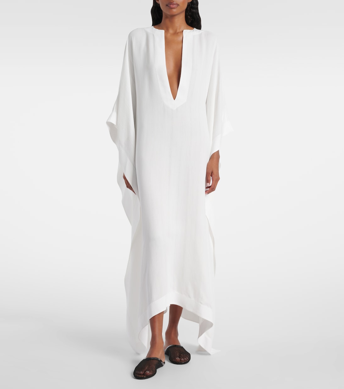 Oversized crêpe kaftan  | Alaïa