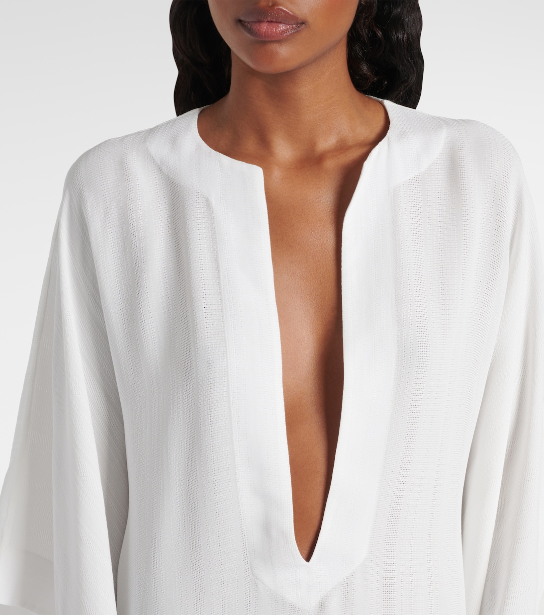 Oversized crêpe kaftan  | Alaïa