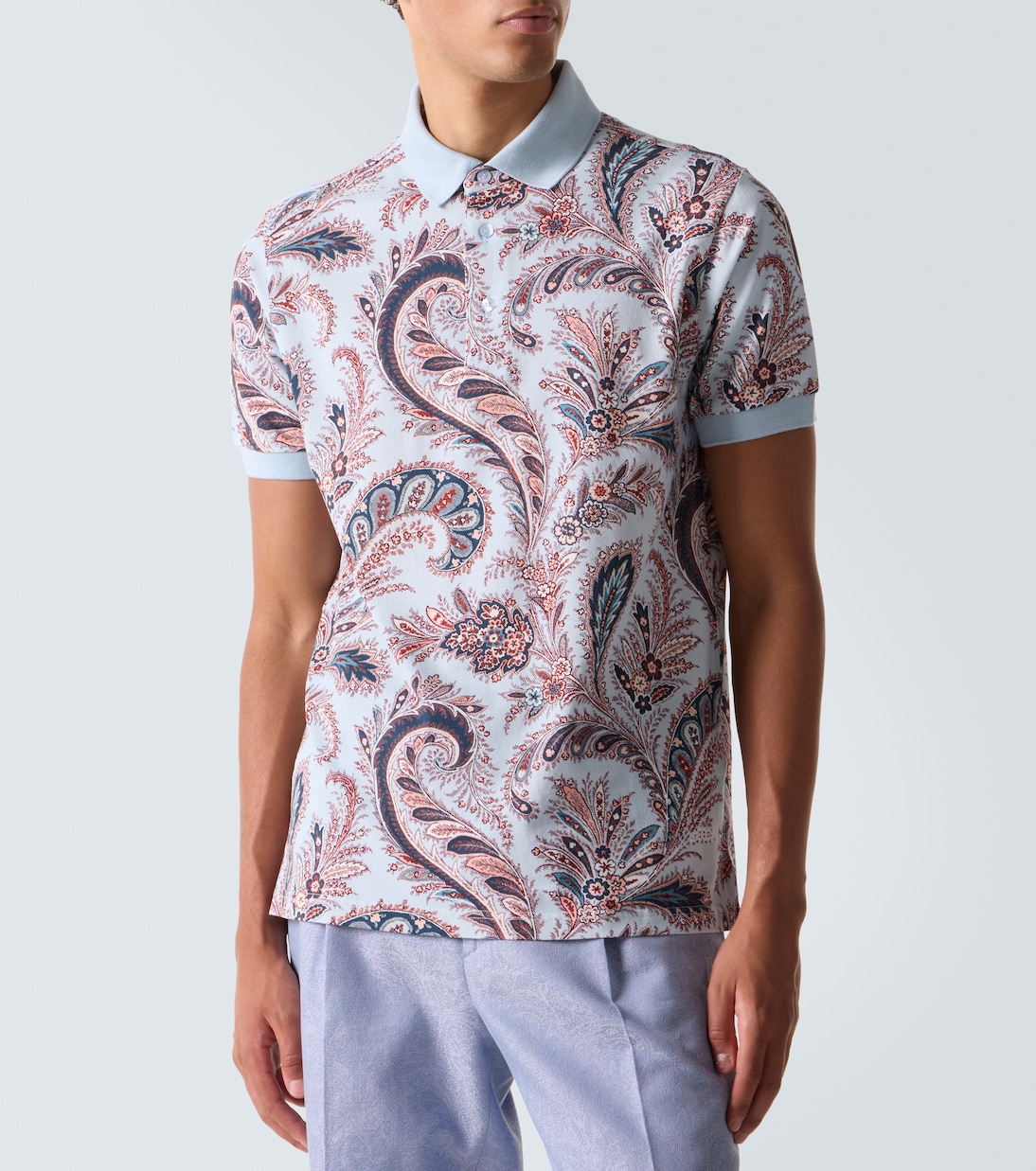 Paisley cotton piqué polo shirt  | Etro