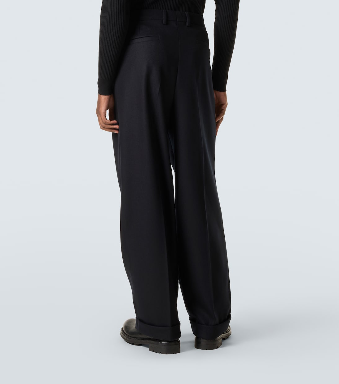 Virgin wool wide-leg pants | Dolce&Gabbana