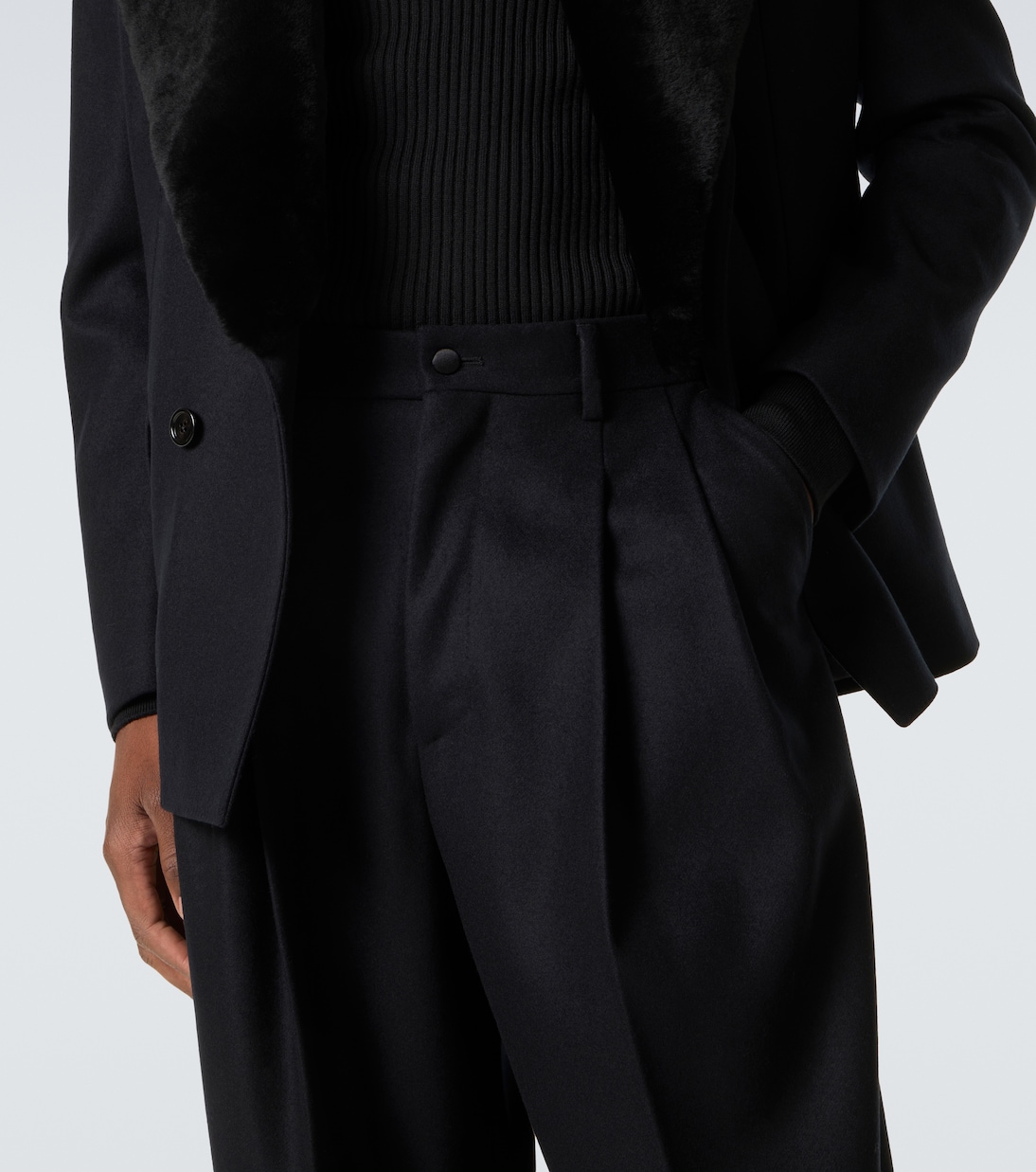 Virgin wool wide-leg pants | Dolce&Gabbana