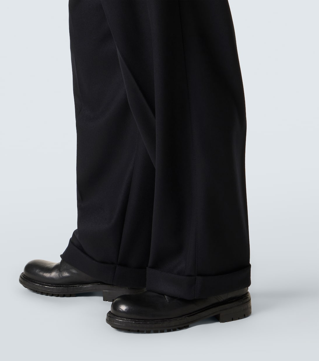 Virgin wool wide-leg pants | Dolce&Gabbana