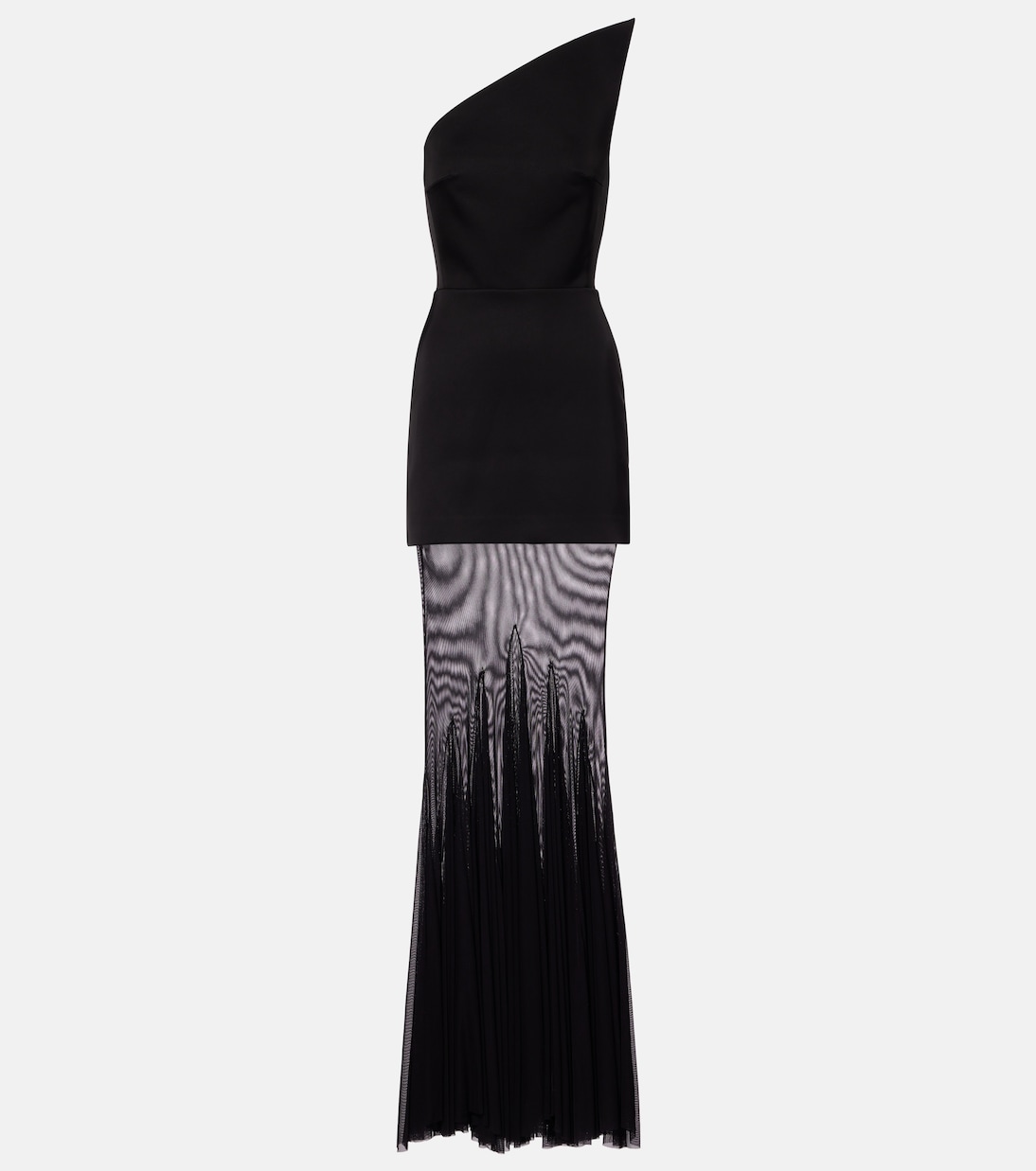 Robe aus Cady mit Tüll | David Koma