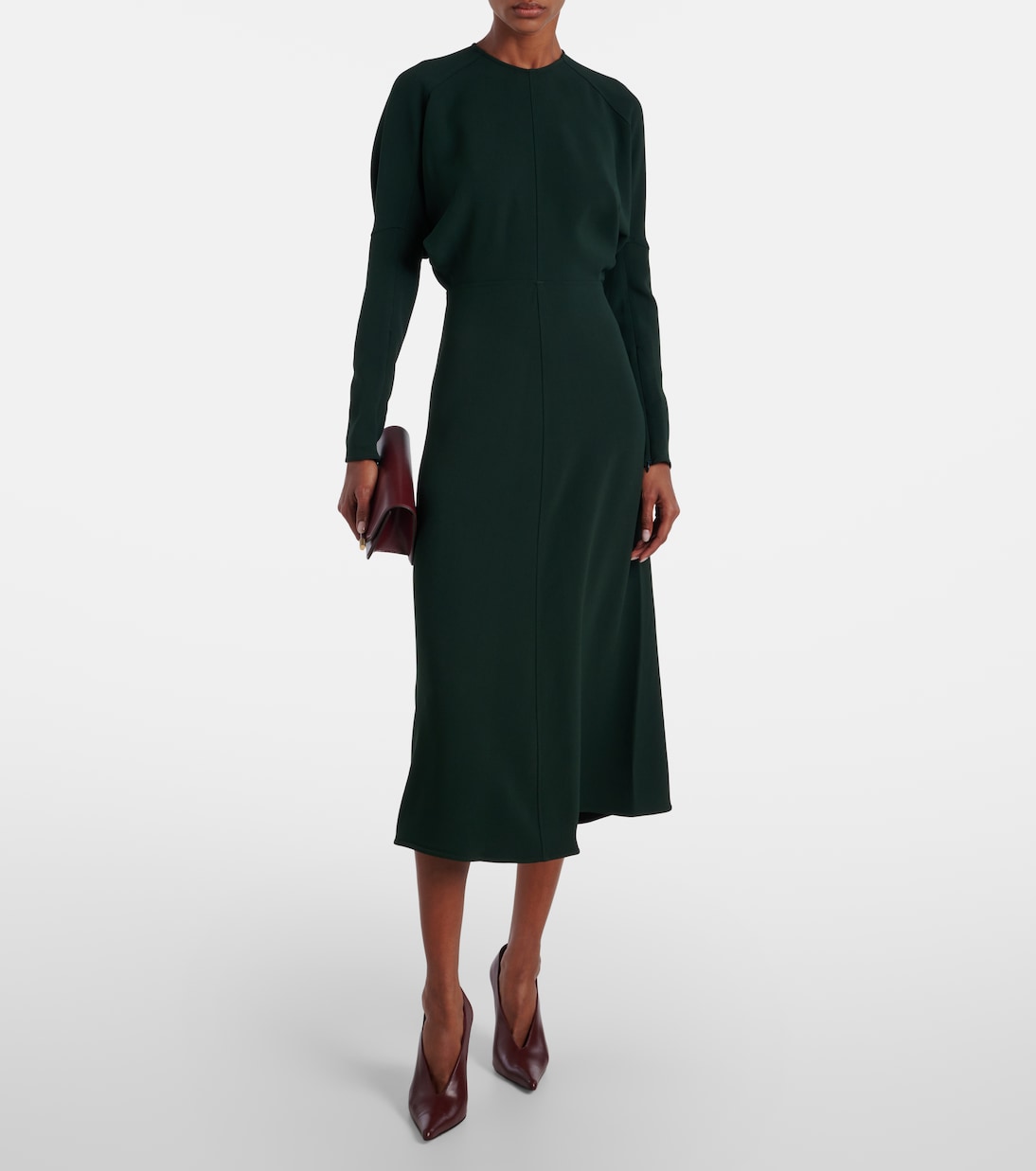 Dolman cady midi dress | Victoria Beckham
