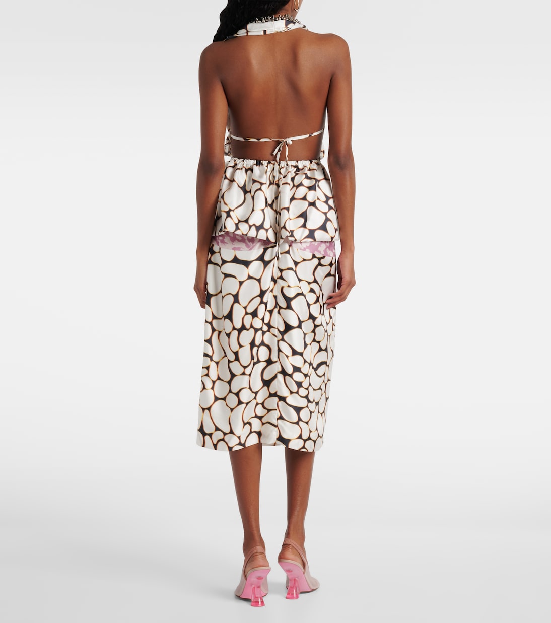 Top in twill di seta con stampa | Dries Van Noten
