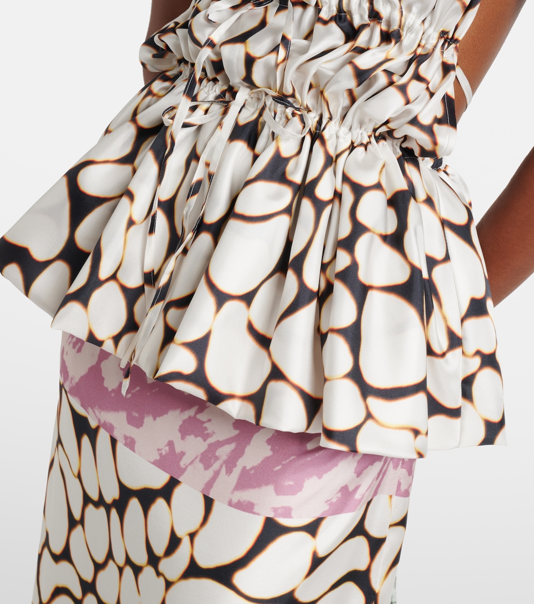 Top in twill di seta con stampa | Dries Van Noten