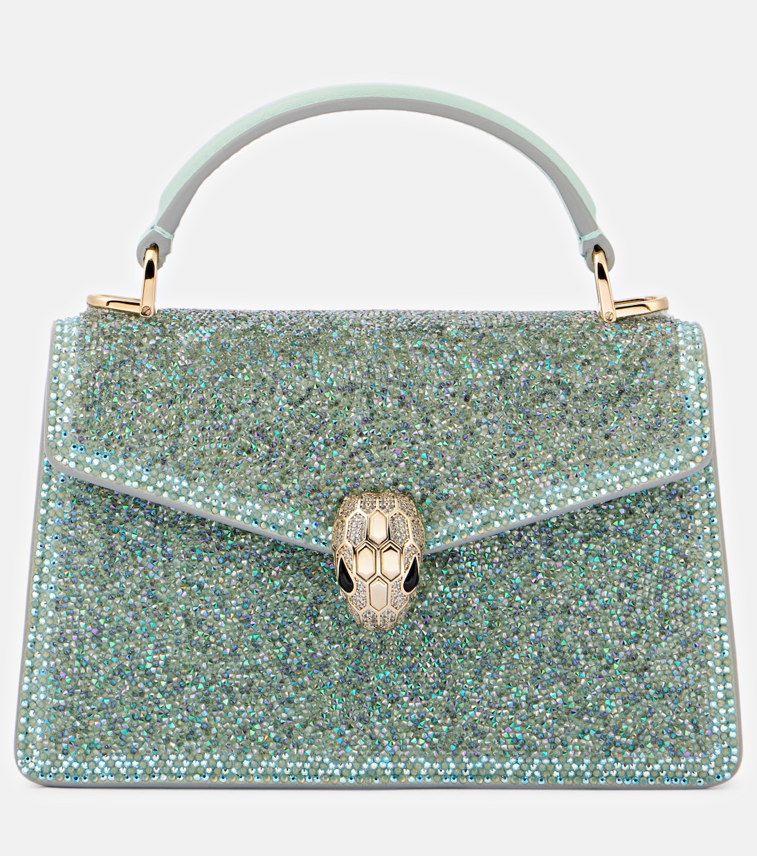 Serpenti Forever Mini suede tote bag | Bvlgari