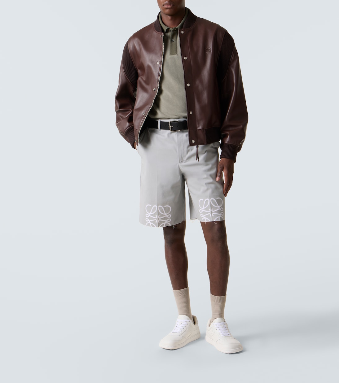 Polo de piqué de algodón con anagrama | Loewe