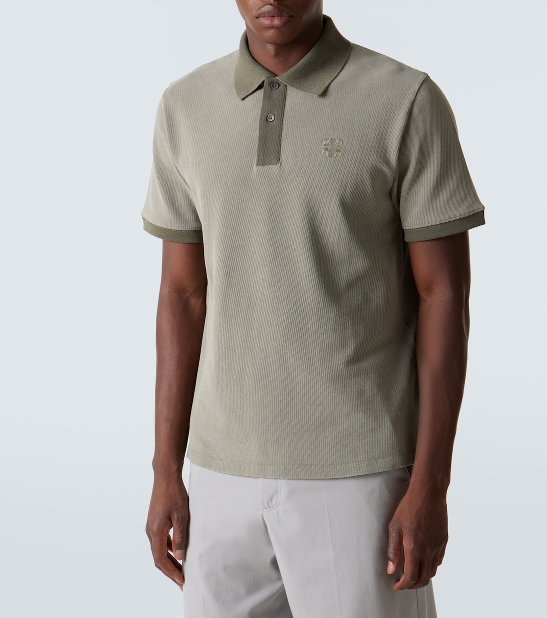 Polo de piqué de algodón con anagrama | Loewe