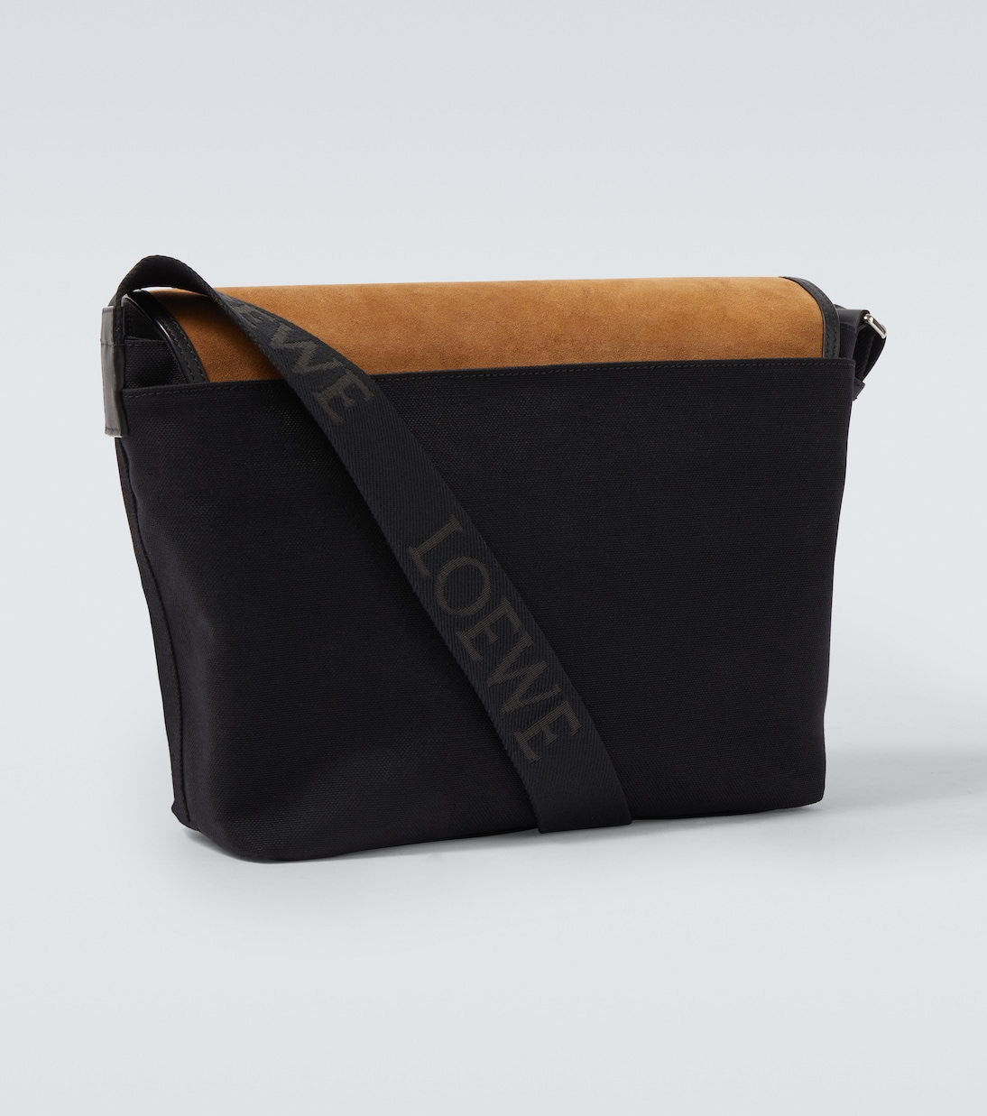Bolso cruzado Flex Medium de lona y ante | Loewe