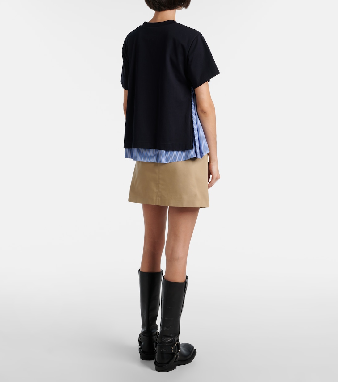 Camiseta de algodón a capas | Sacai