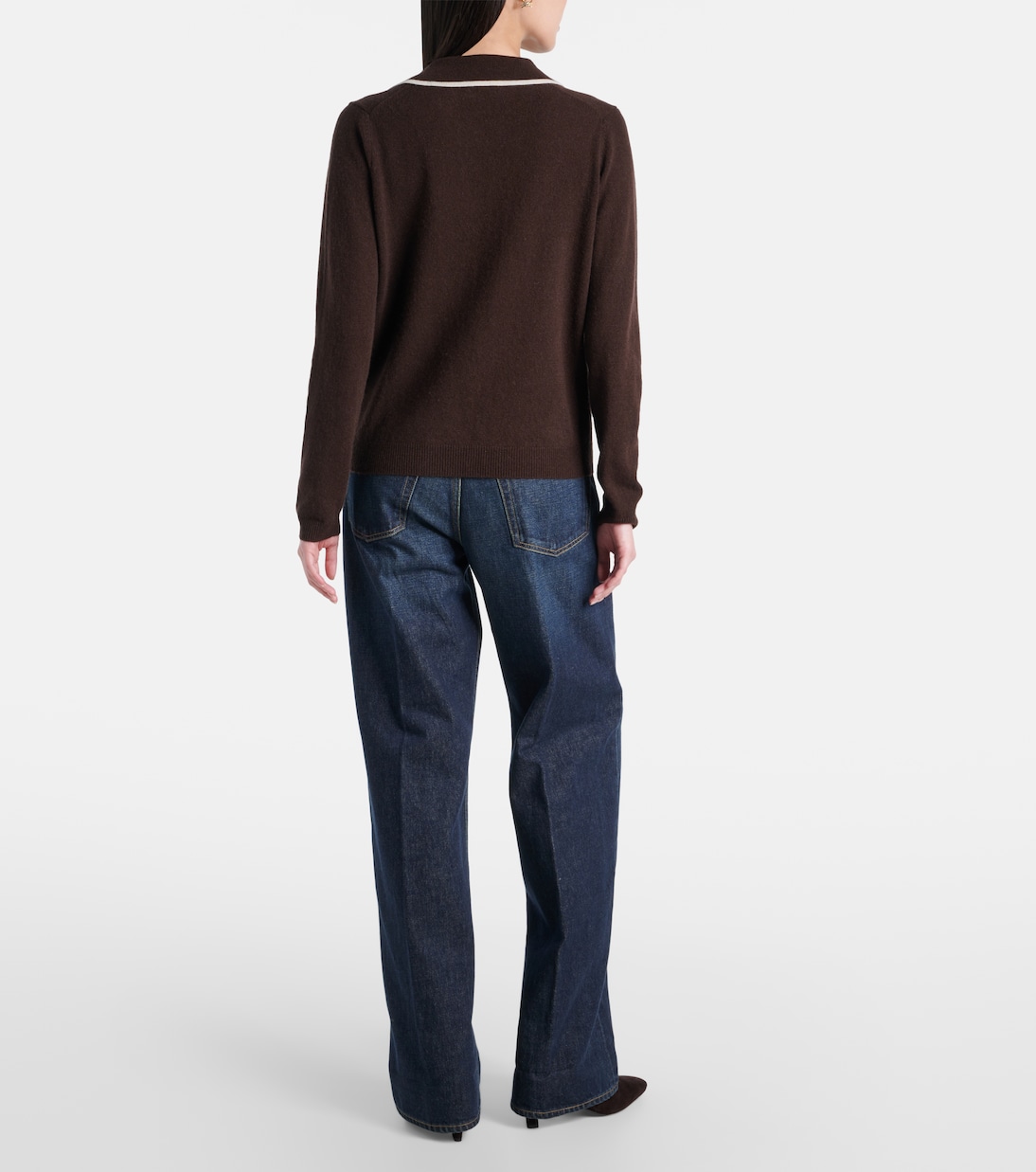 Wool and cashmere polo sweater | Jardin des Orangers