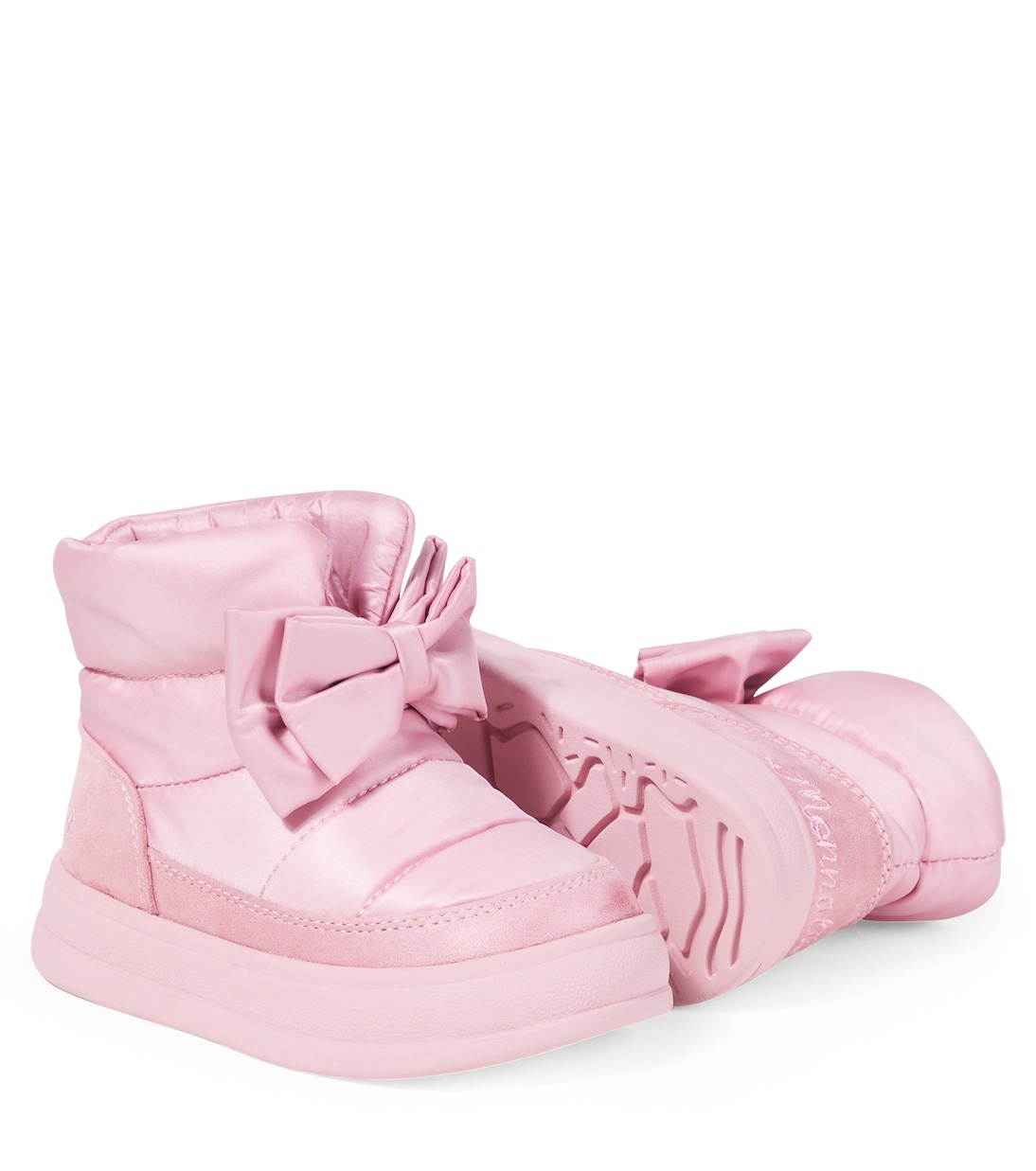 Bow-detail ankle boots | Monnalisa