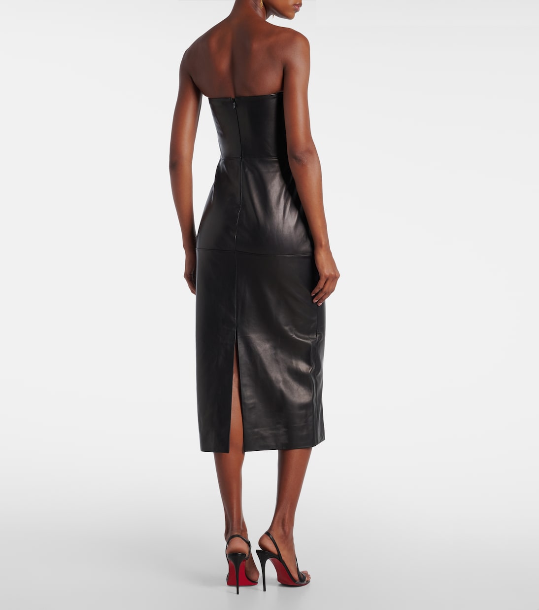 Leather corset dress | Nensi Dojaka