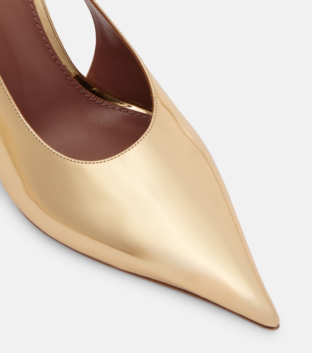 Jessica 105 patent leather slingback pumps | Paris Texas