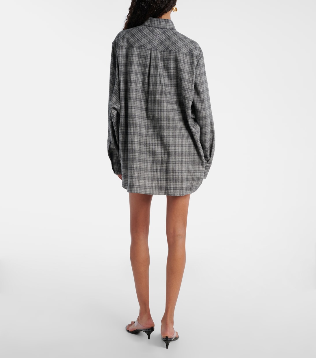 Checked wool and cashmere shirt | Magda Butrym