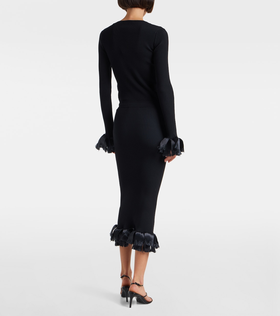 Falda midi Riley en mezcla de lana  | Fforme