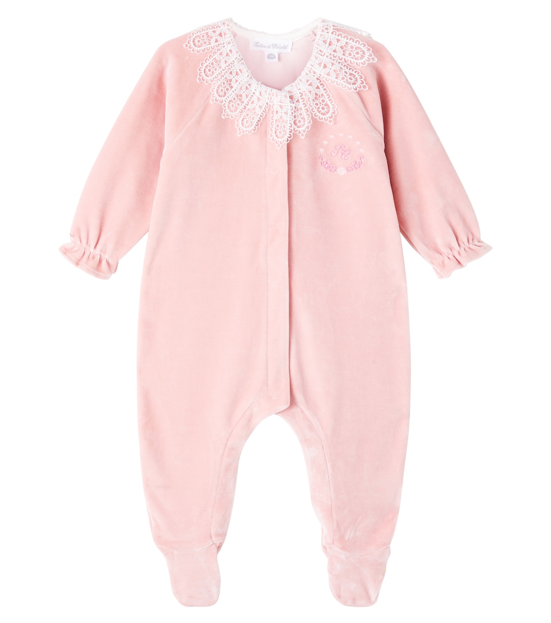 Baby - Tutina in misto cotone con pizzo | Tartine et Chocolat