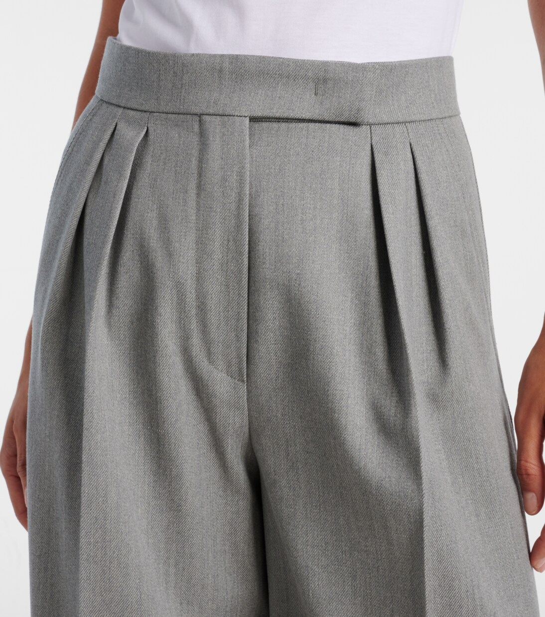 Weite Hose Baden aus Schurwolle | Max Mara