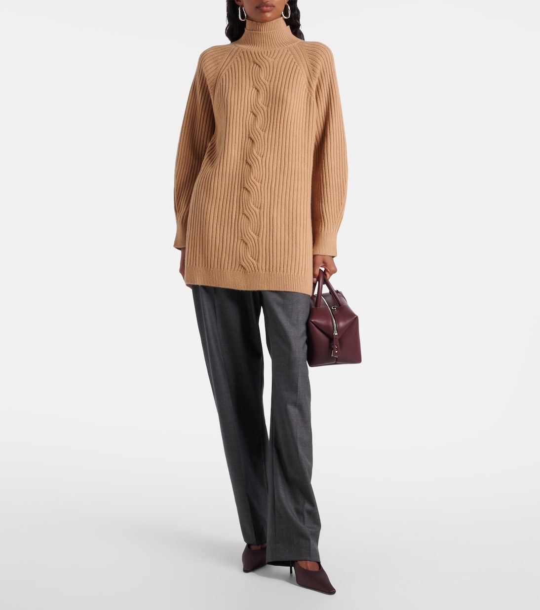 Alcazar wool and cashmere turtleneck sweater | Max Mara