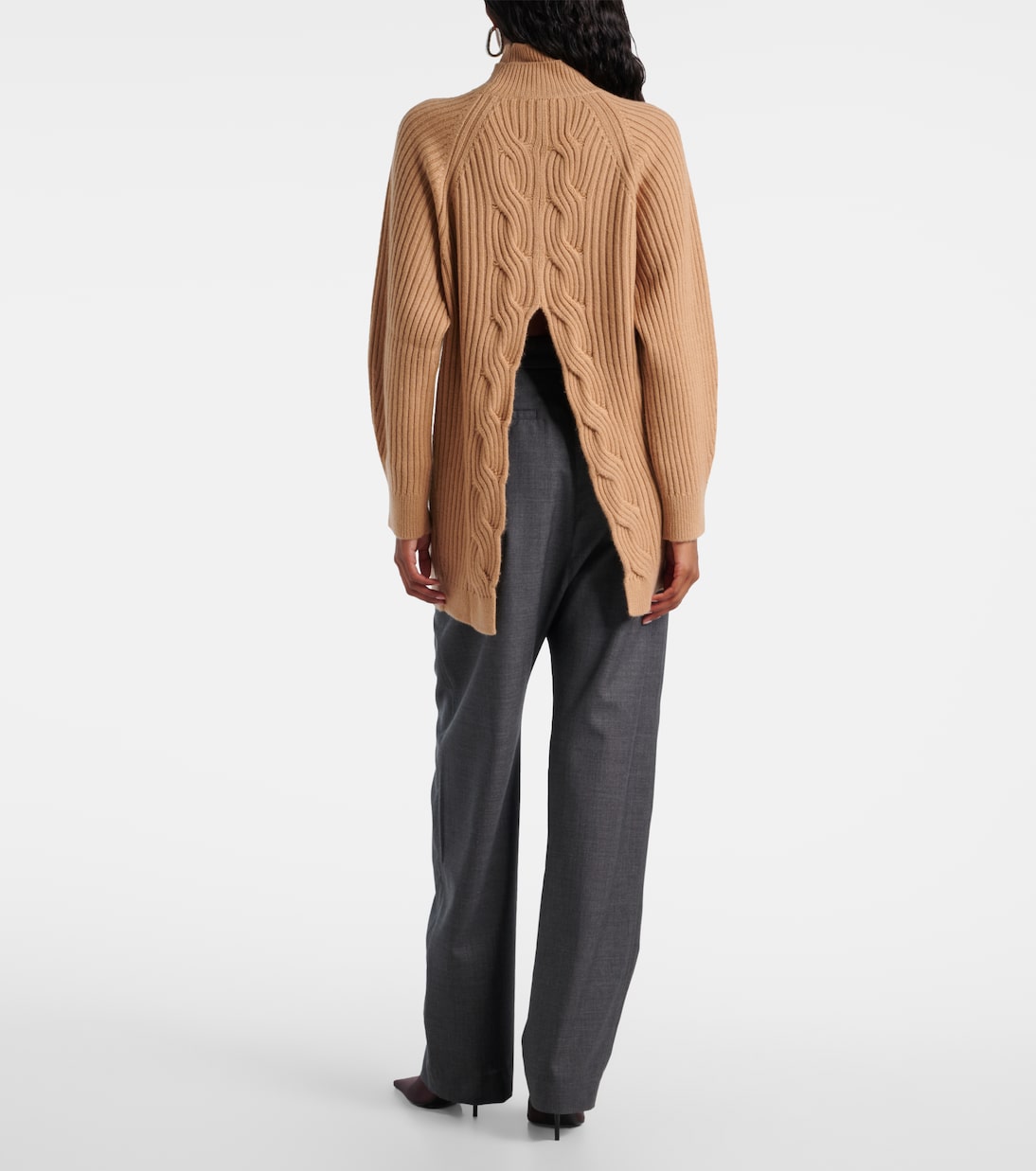 Alcazar wool and cashmere turtleneck sweater | Max Mara