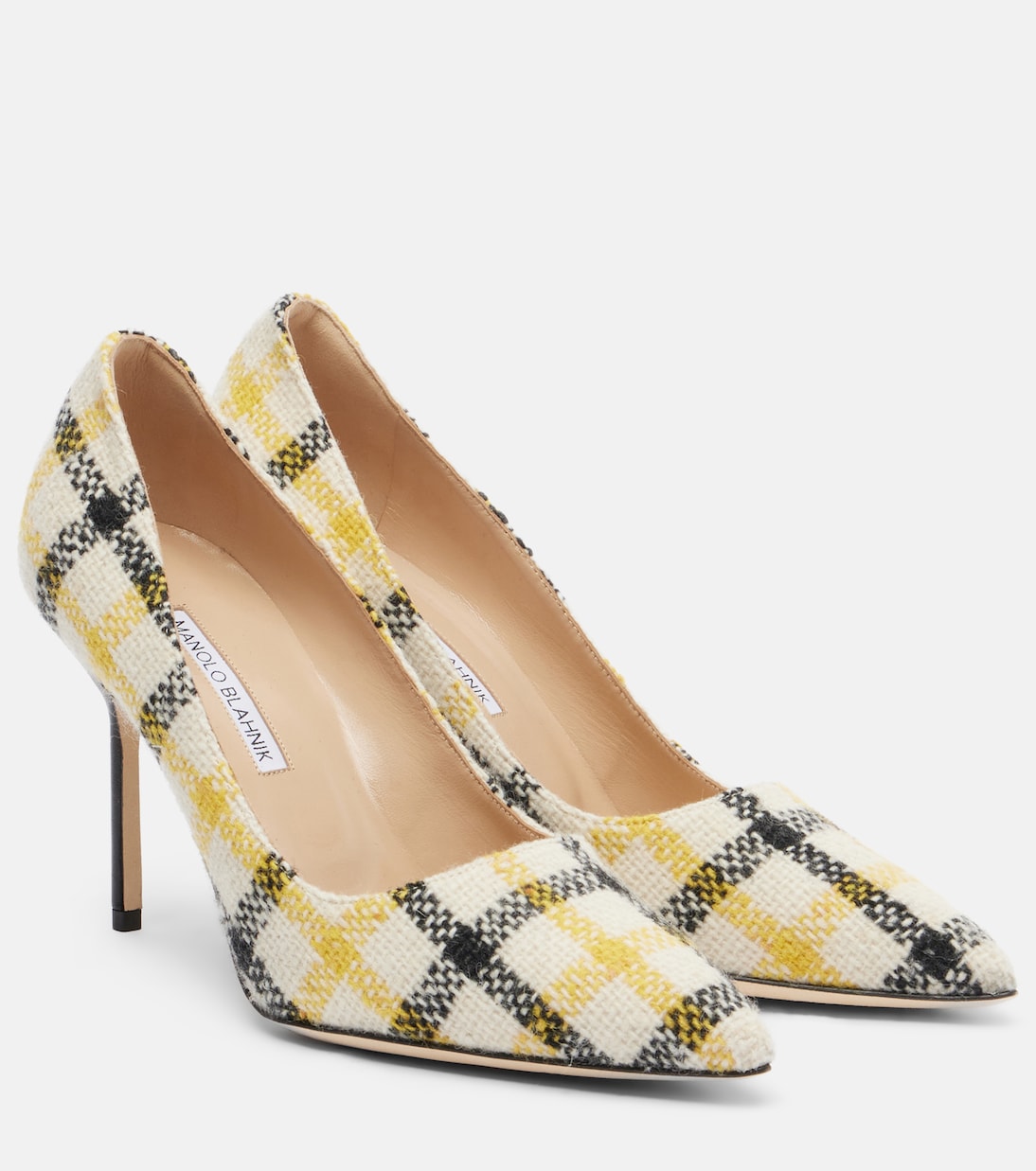 BB 90 plaid pumps | Manolo Blahnik