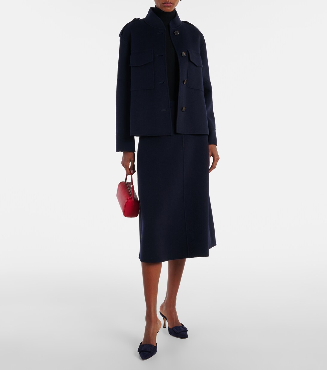 Gloria virgin wool midi skirt | 'S Max Mara