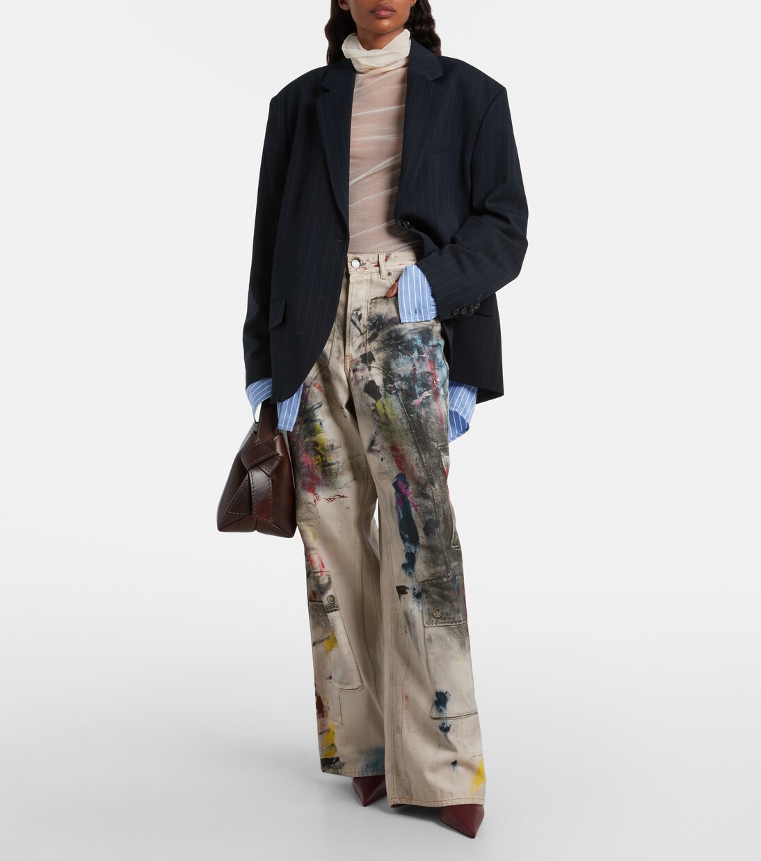 Barbara 90 leather ankle boots | Amina Muaddi