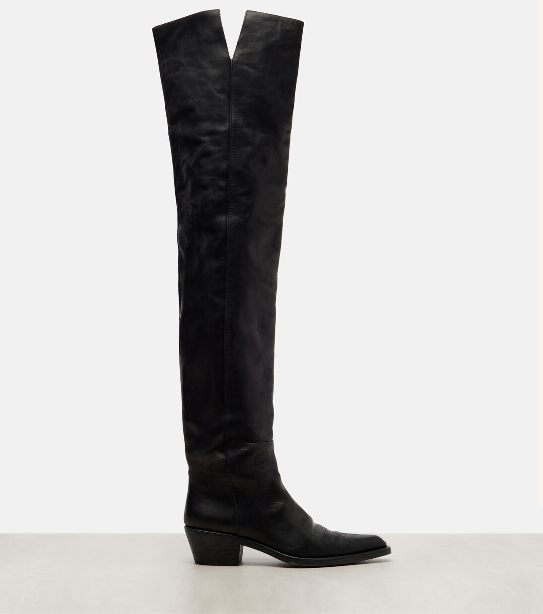 Clive 35 leather over-the-knee boots | Khaite