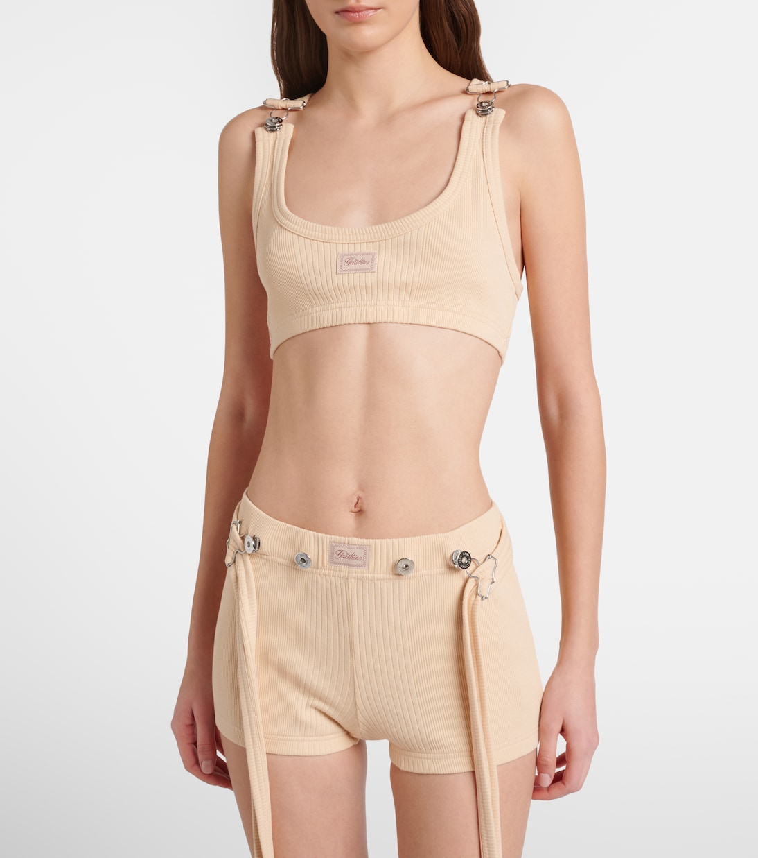 Ribbed-knit cotton shorts | Jean Paul Gaultier