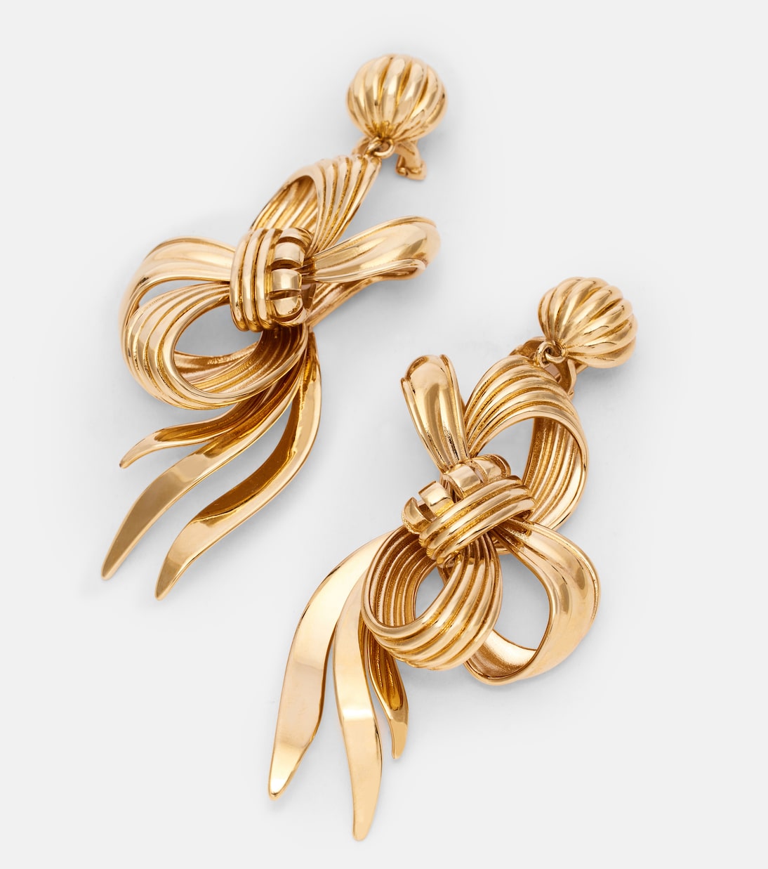 Bow-detail clip-on earrings | Miu Miu