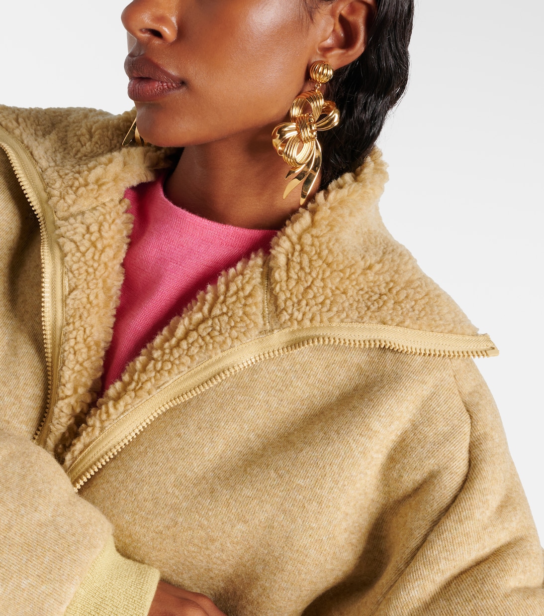 Bow-detail clip-on earrings | Miu Miu