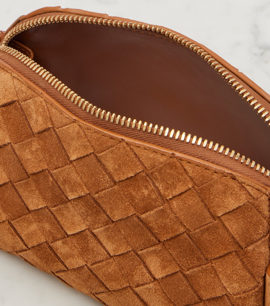 Schultertasche Concert aus Veloursleder | Bottega Veneta