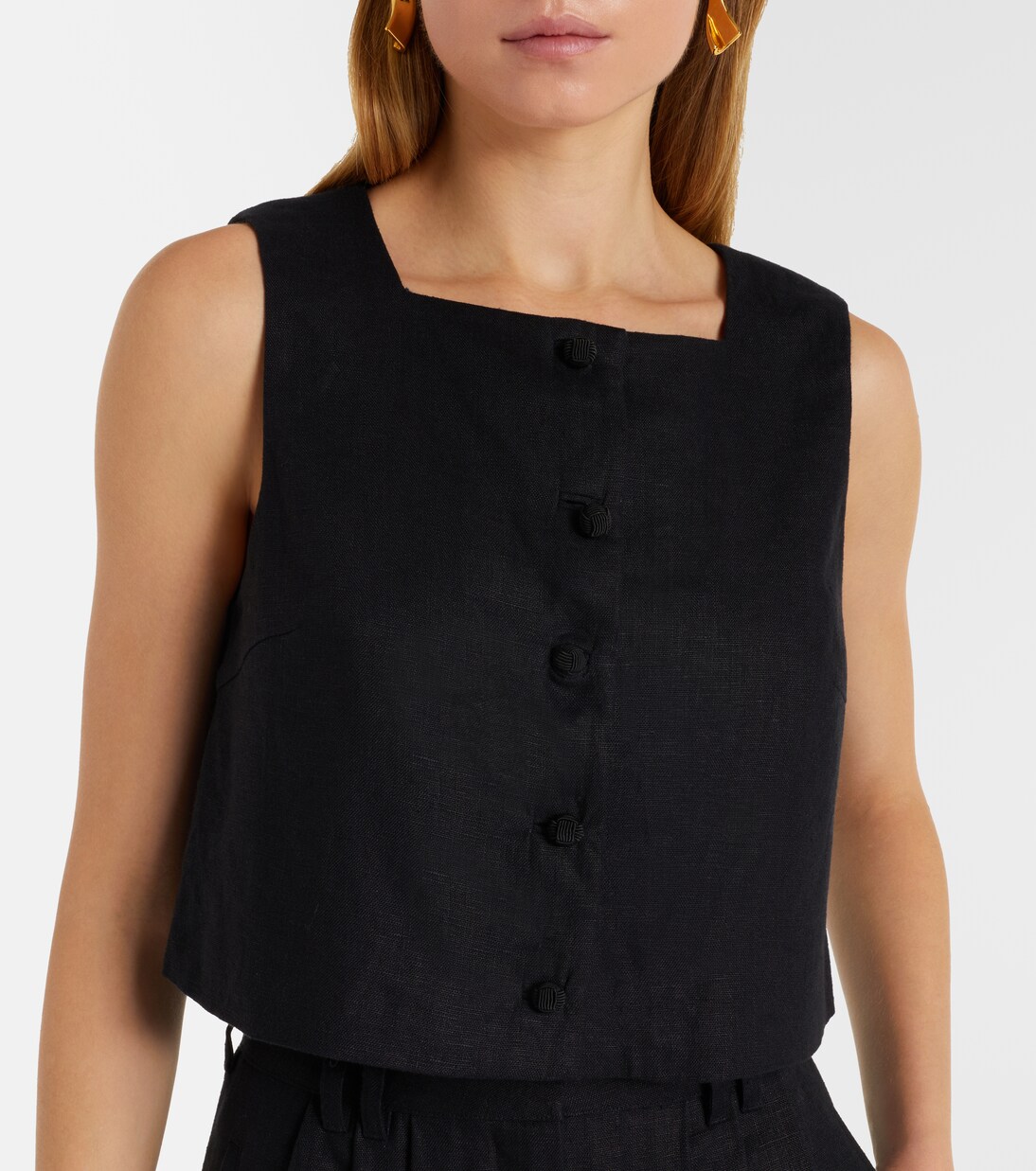 Rio linen crop top | Posse