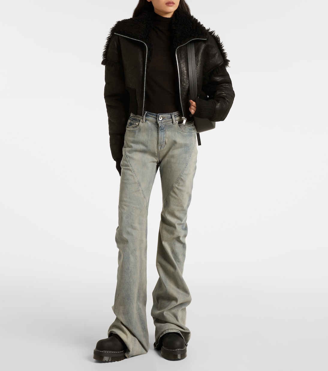 X Dr. Martens Schnürstiefel Quad aus Leder | Rick Owens