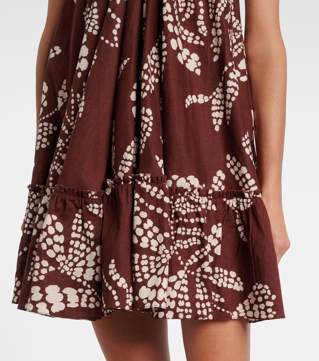 Vestido corto Cleo de algodón estampado | Poupette St Barth