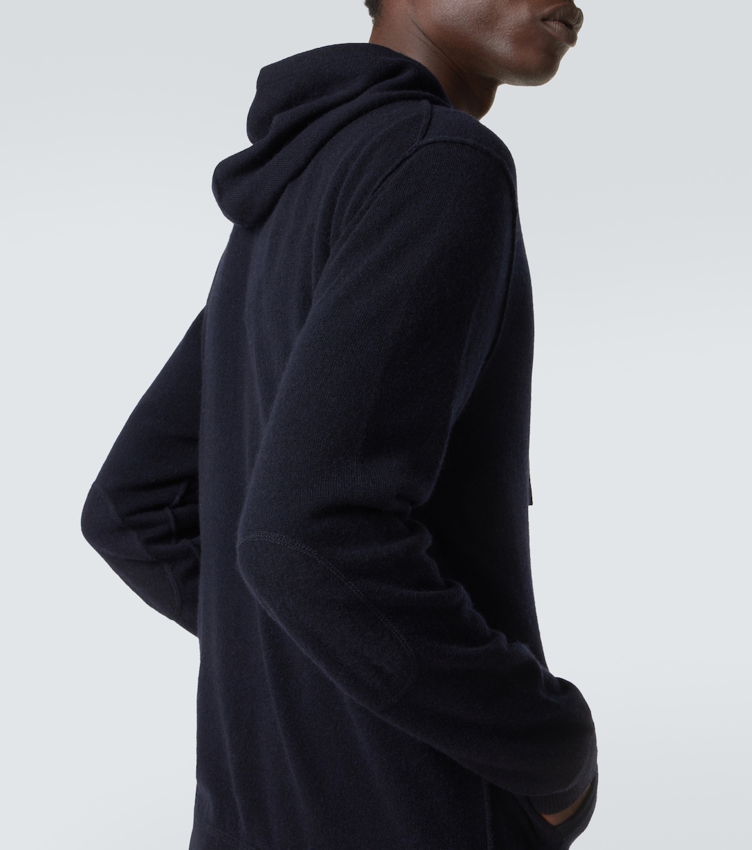 Zip-up wool and cashmere hoodie | Allude