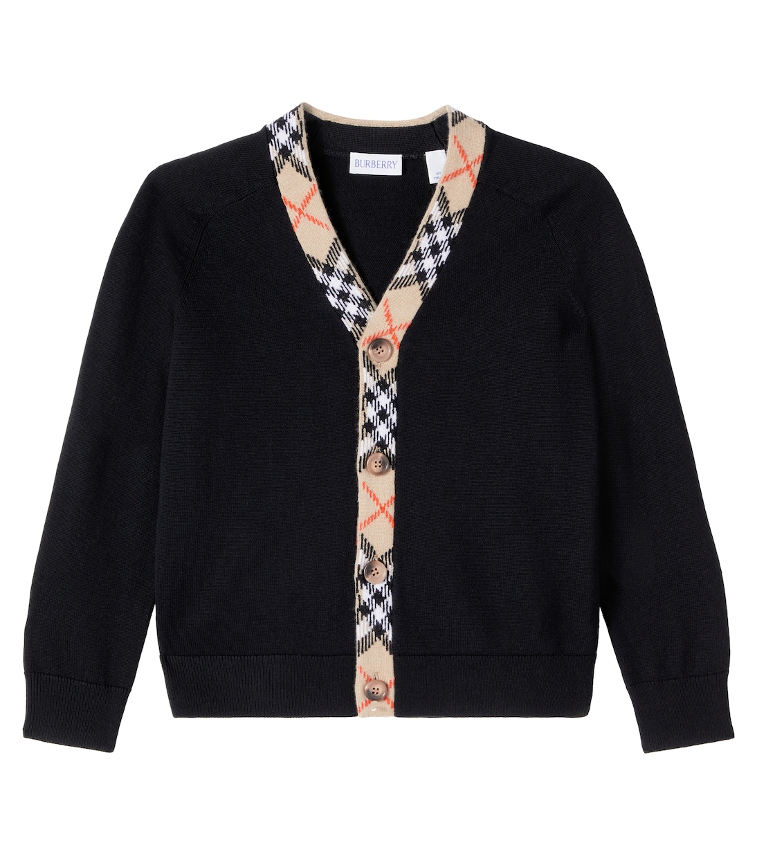 Cardigan Burberry Check aus Wolle | Burberry Kids