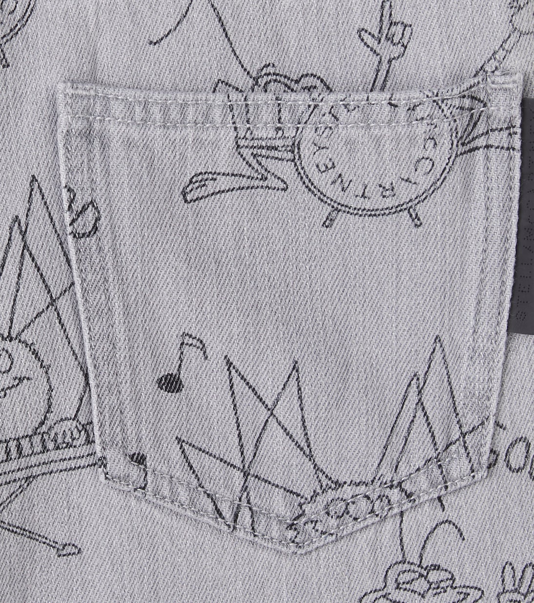 프린트 와이드 진 | Stella McCartney Kids