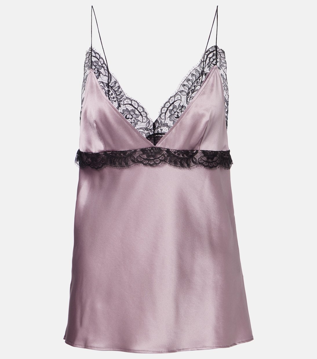 Lace-trimmed silk-blend satin camisole | Nina Ricci