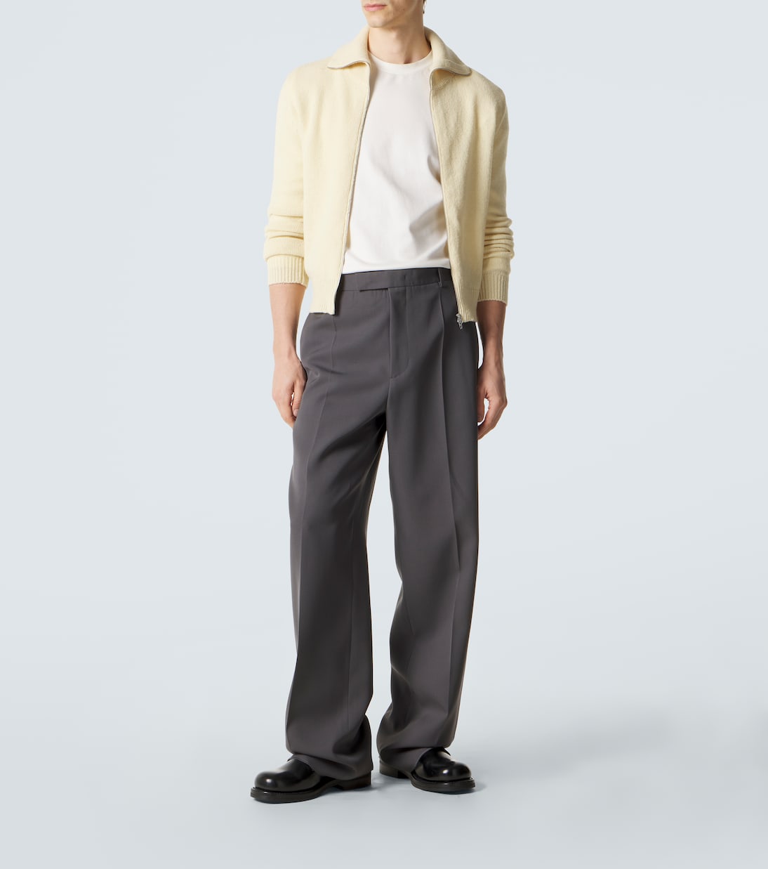 Wool-blend zip-up sweater | Jil Sander