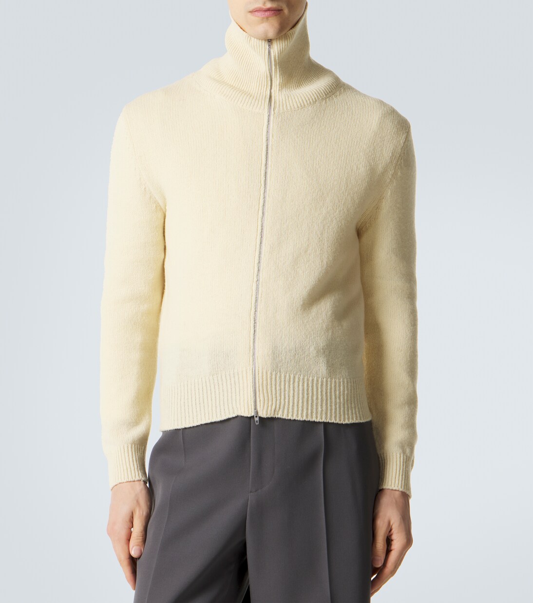 Wool-blend zip-up sweater | Jil Sander