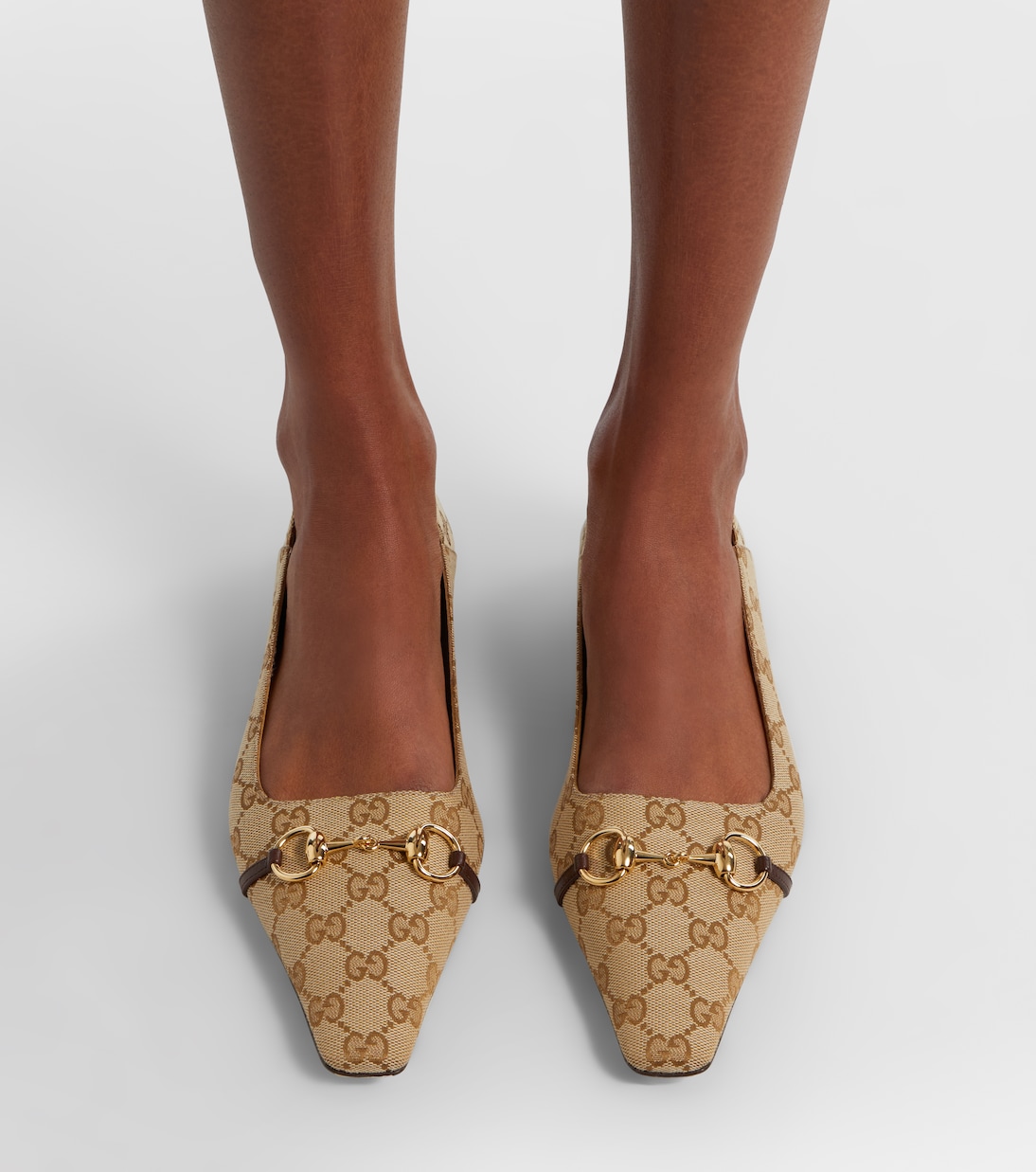 Vittoria Horsebit GG Canvas ballet flats | Gucci