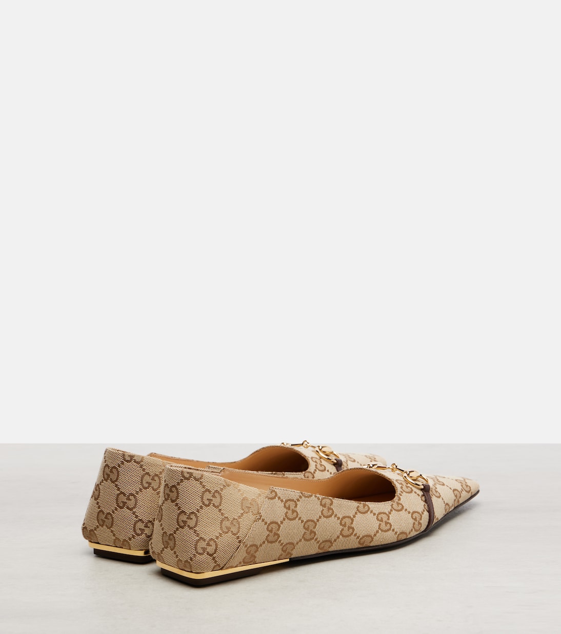 Vittoria Horsebit GG Canvas ballet flats | Gucci