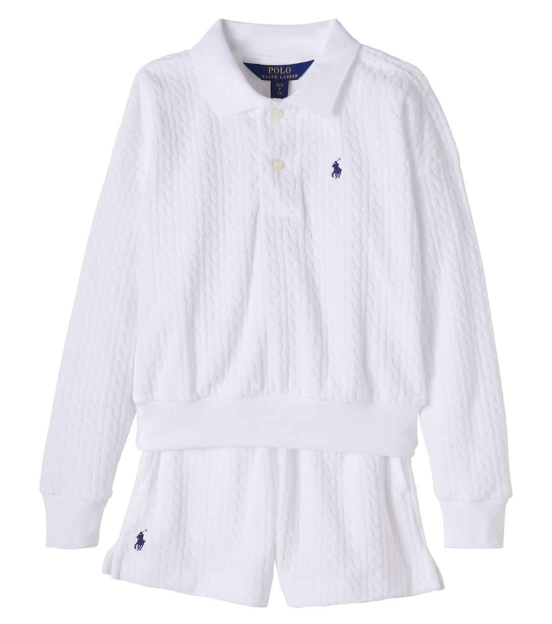 Polo e shorts in misto cotone | Polo Ralph Lauren Kids