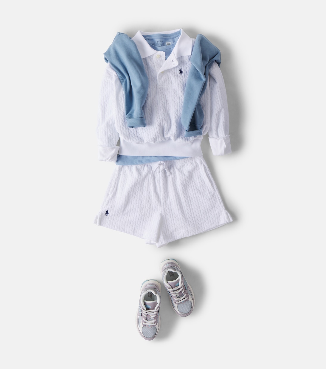Polo e shorts in misto cotone | Polo Ralph Lauren Kids